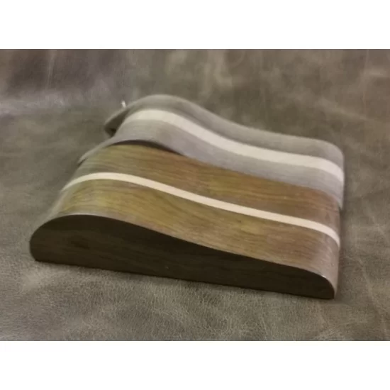 Bending glue, leather tool, wood, watch strap